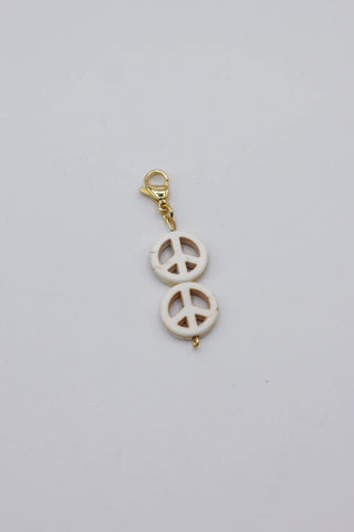Charm Doble Peace Blanco
