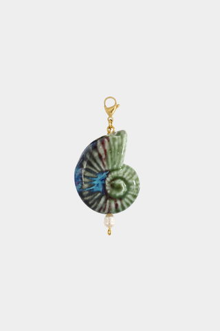 Big Red Seashell Charm