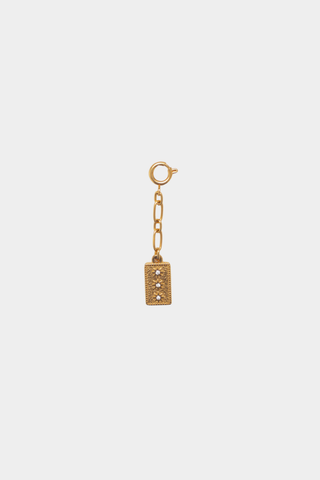 Long Sparkle Plate Charm