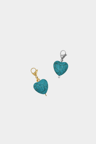 Charm Corazón Turquesa