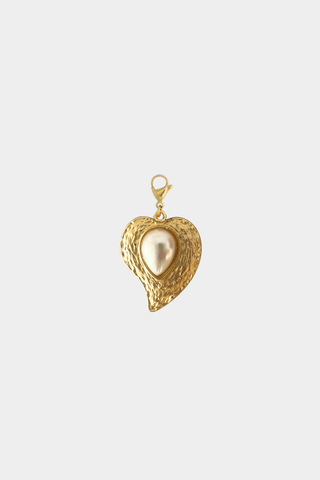 Charm Corazón perla