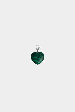 Charm Corazón Malaquita