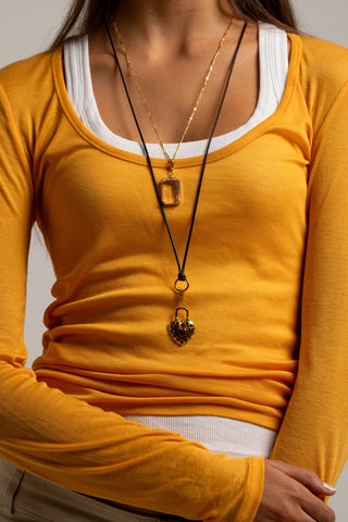 Charm Candado Ambar