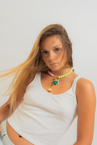Lime Green Half Chain