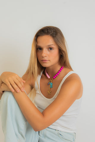 Light Pink Half Chain